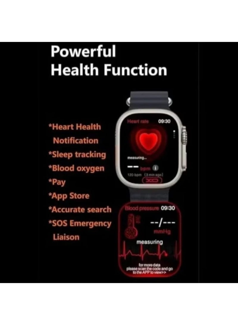 ZENTALITY Ultra Plus AMOLED Smart Watch 2.02” Display, Bluetooth Calling, 24/7 Health Monitoring, Up to 20 Days Battery, Water Resistant, 70+ Sports Modes – Black - Image 5